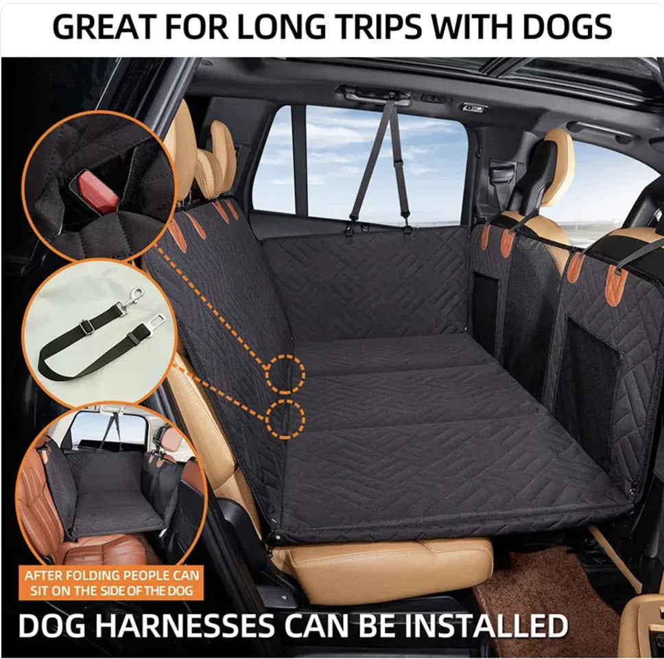 Deluxe Waterproof Durable Car Dog Bed and Seat Cover