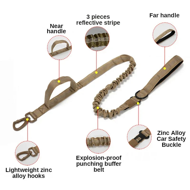 Tactical Dog Collar and matching Leash option