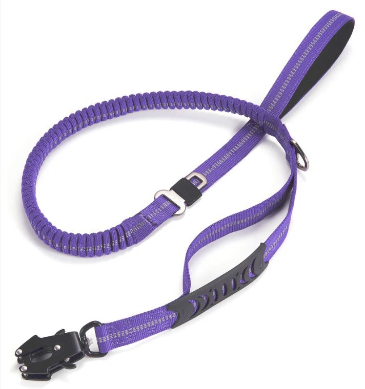 Heavy Duty Tactical Bungee Dog Leash and Seat Belt