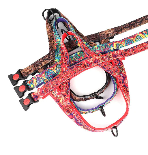Multi-colored High Quality Dog Harness