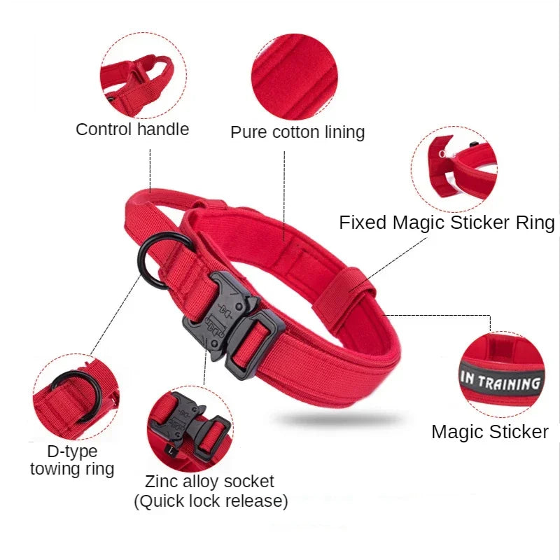 Tactical Dog Collar and matching Leash option